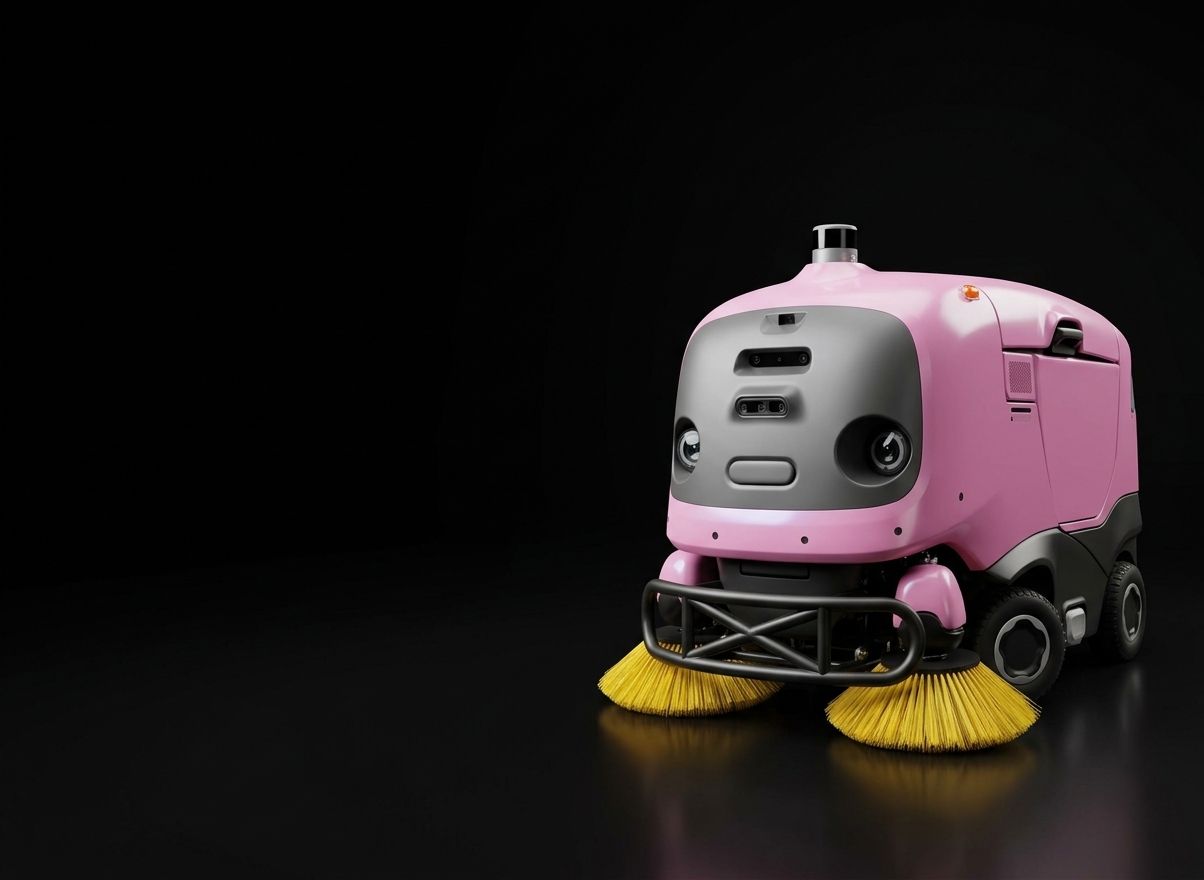 Sweeper A302 pe fundal negru